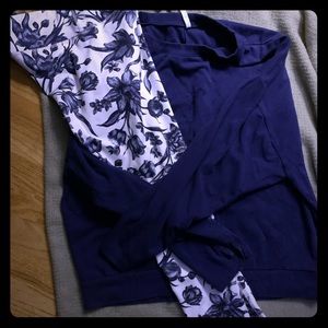 Large fabletics outfit purple & white